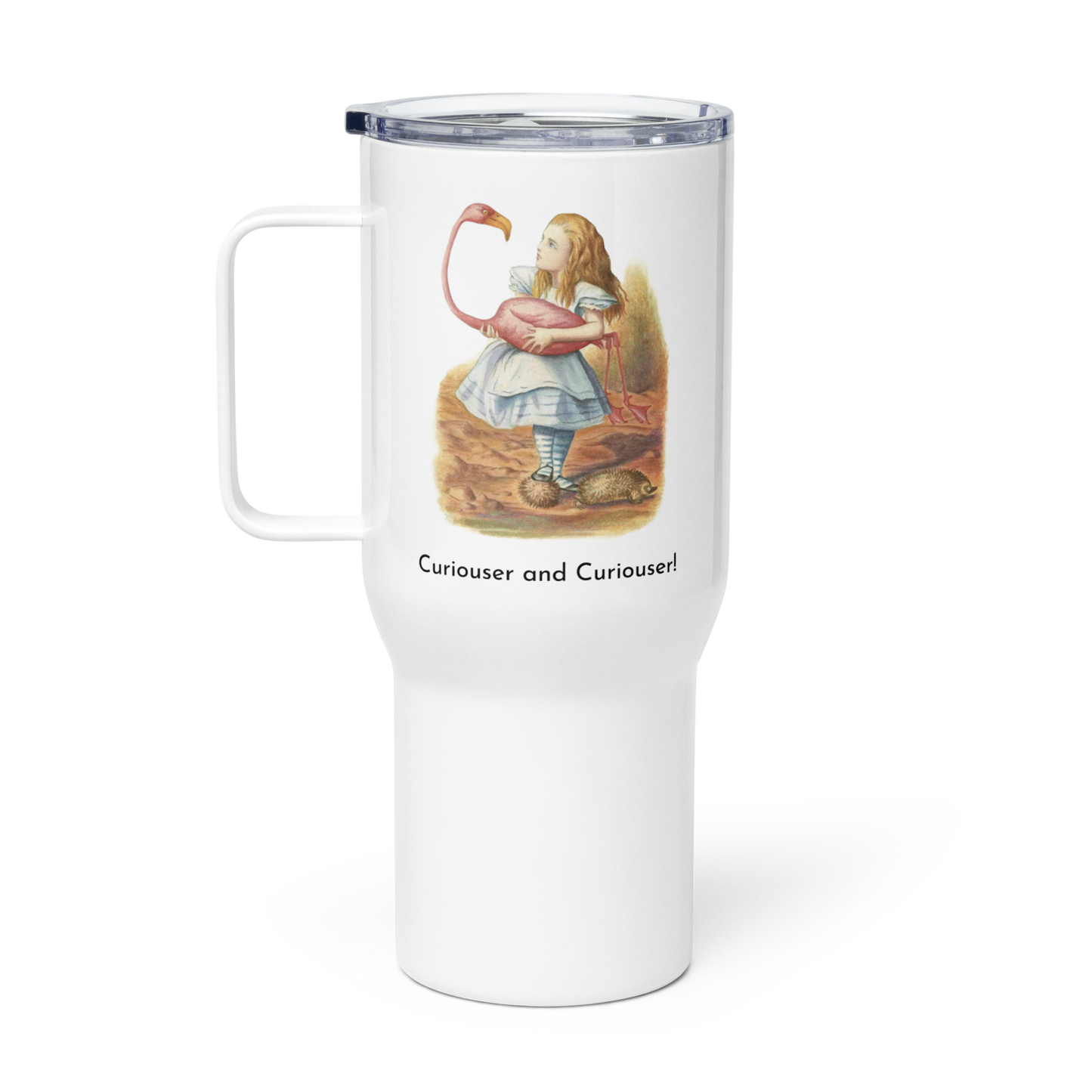 Alice in Wonderland - Flamingo - Travel mug with a handle - Whippie's