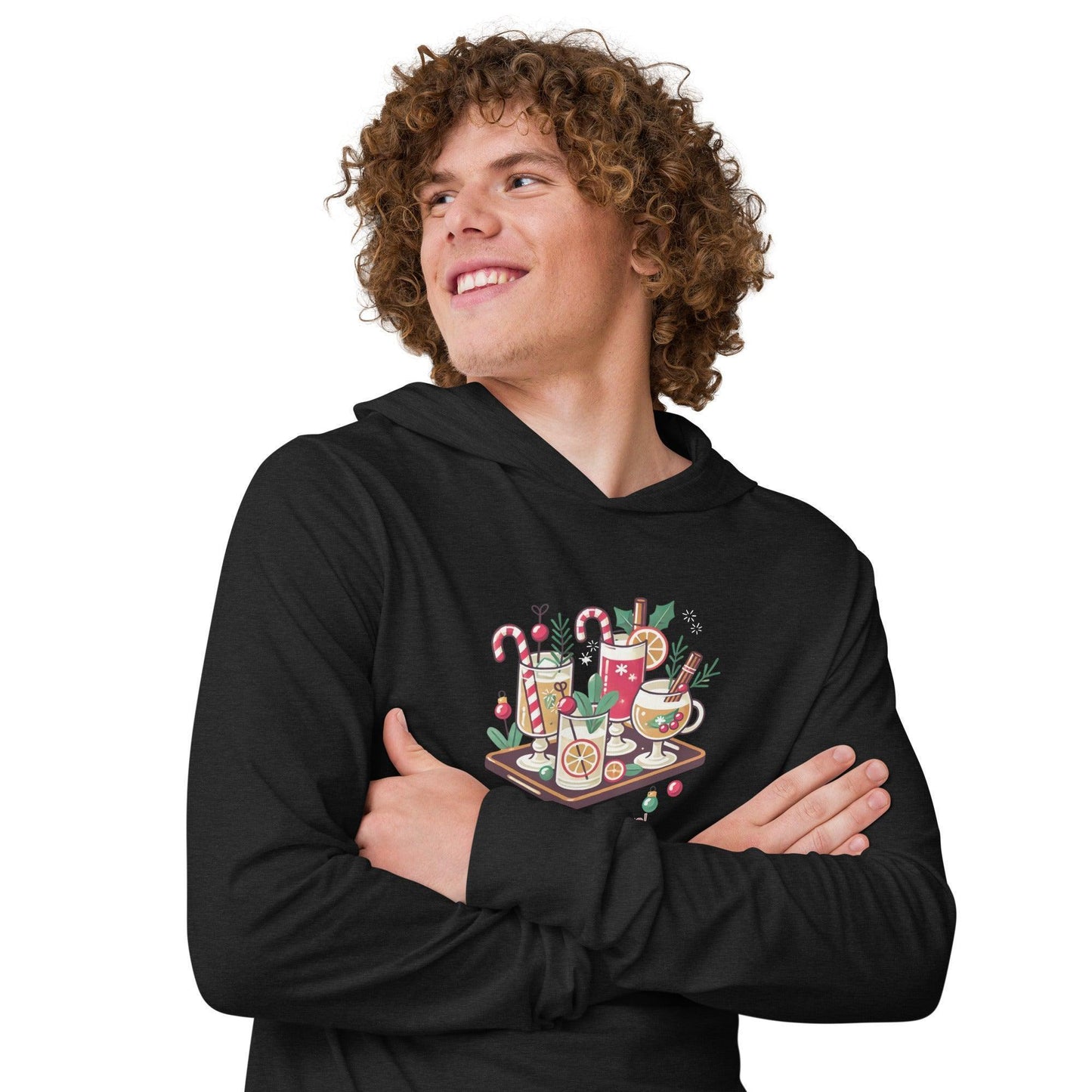 Holiday Cheers! - Hooded Long-sleeve Tee - Whippie's