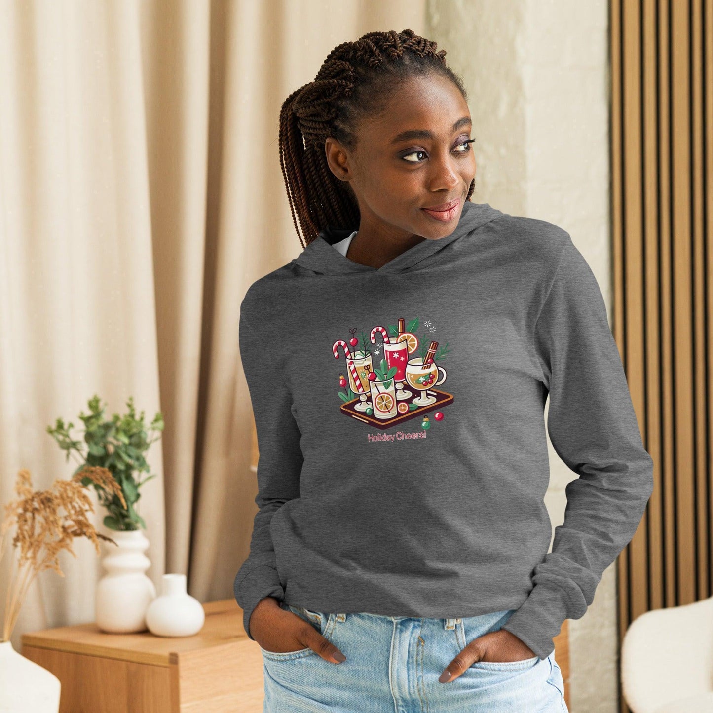 Holiday Cheers! - Hooded Long-sleeve Tee - Whippie's