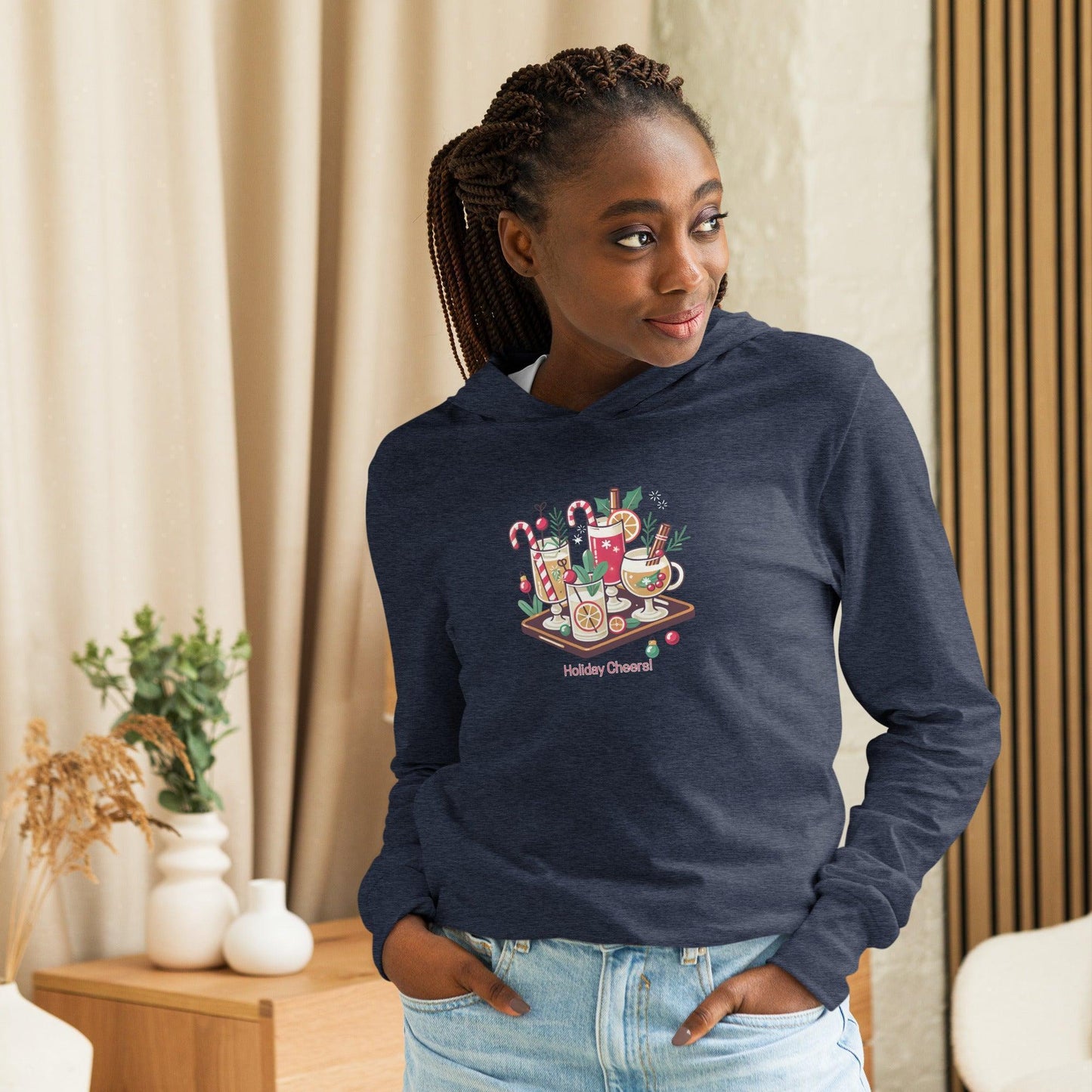 Holiday Cheers! - Hooded Long-sleeve Tee - Whippie's