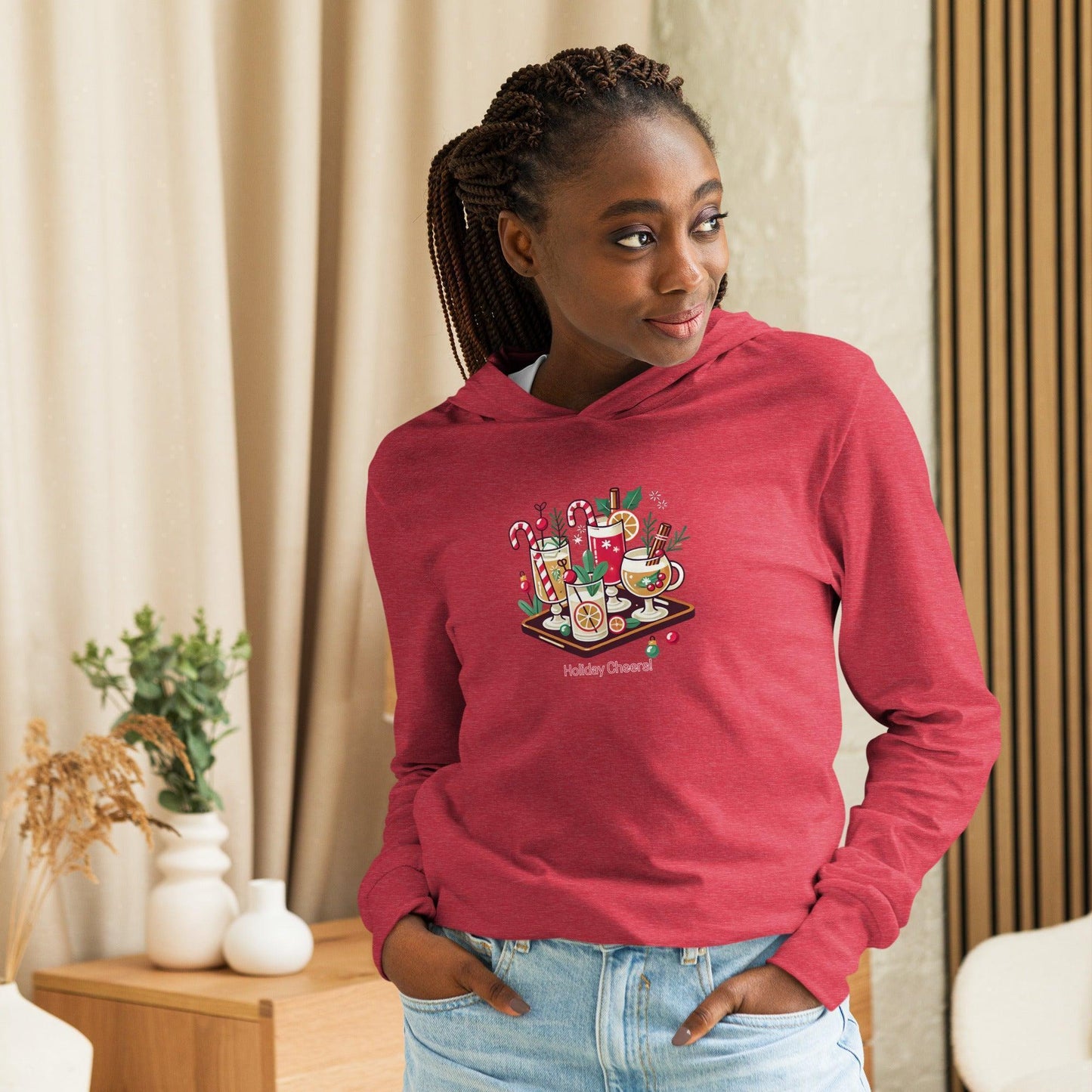 Holiday Cheers! - Hooded Long-sleeve Tee - Whippie's