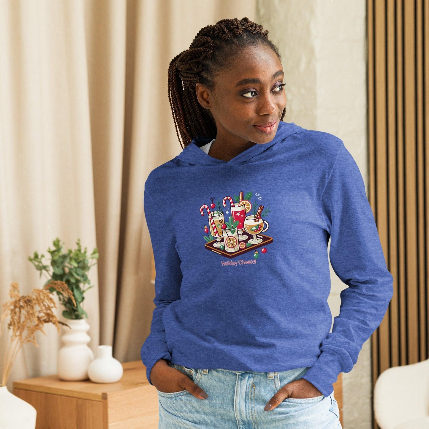 Holiday Cheers! - Hooded Long-sleeve Tee - Whippie's
