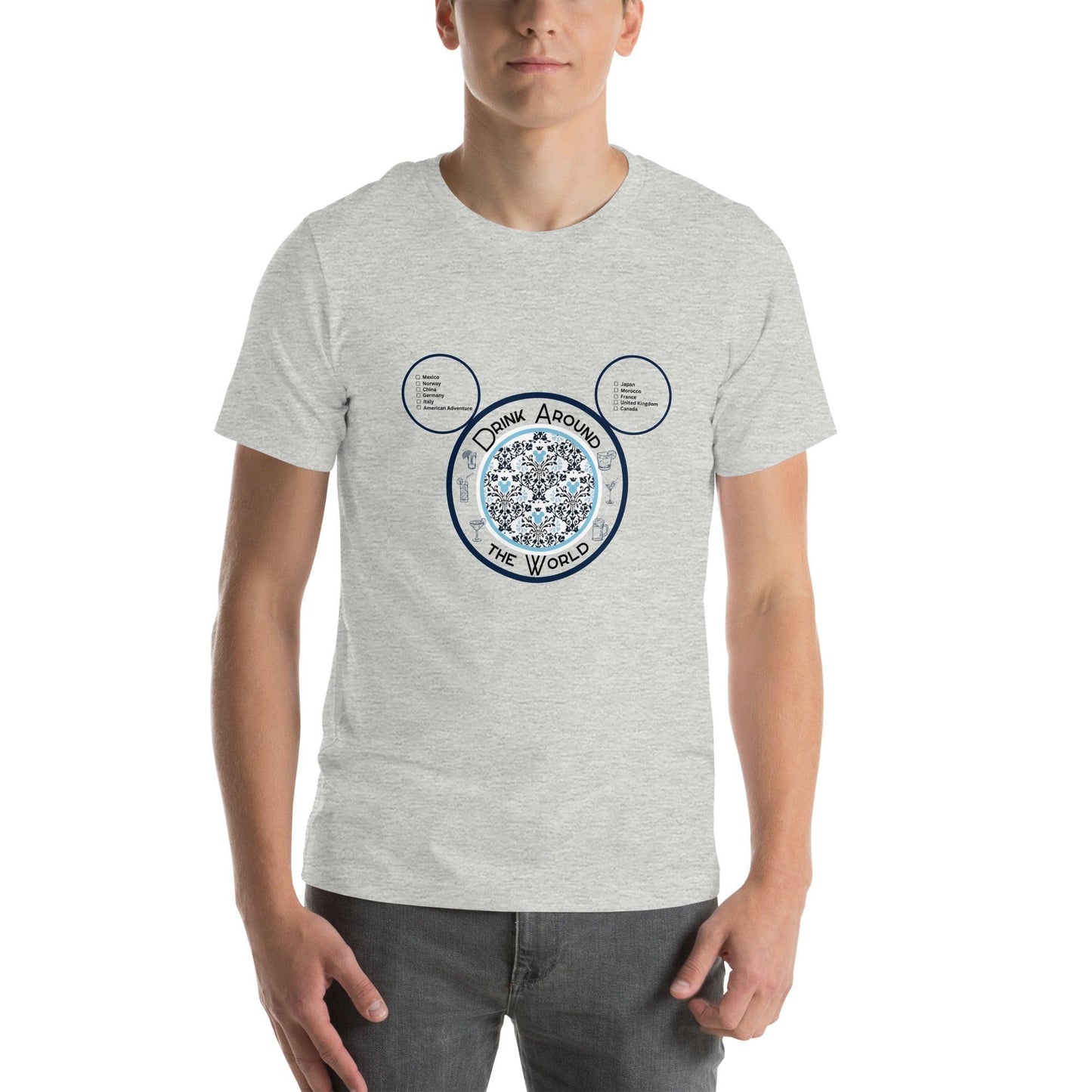 Drinking Around the World - Checklist - Unisex t-shirt - Whippie's