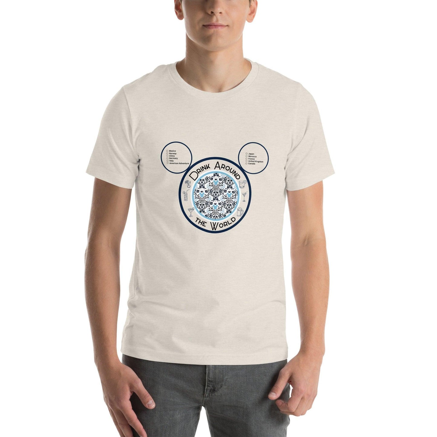 Drinking Around the World - Checklist - Unisex t-shirt - Whippie's