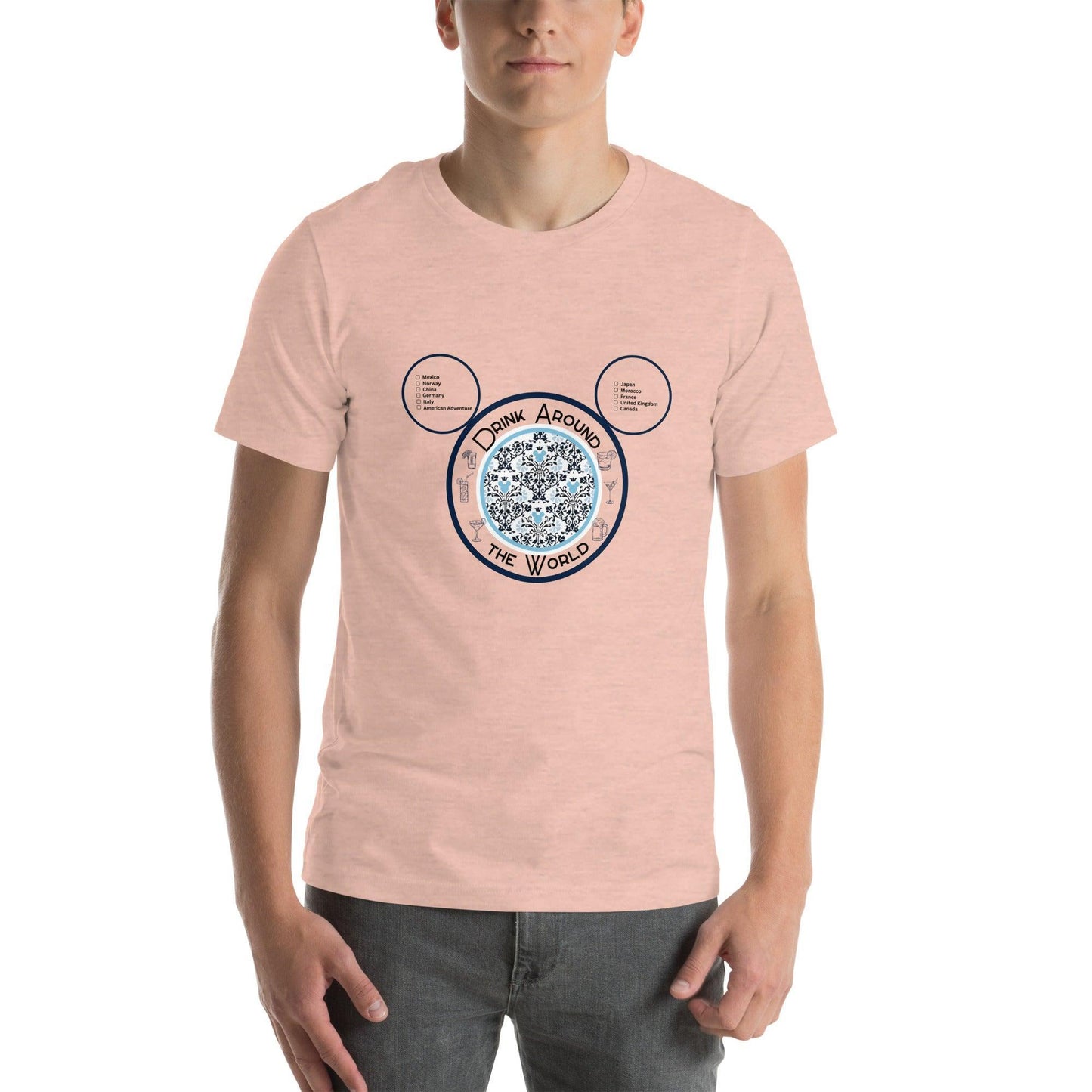 Drinking Around the World - Checklist - Unisex t-shirt - Whippie's