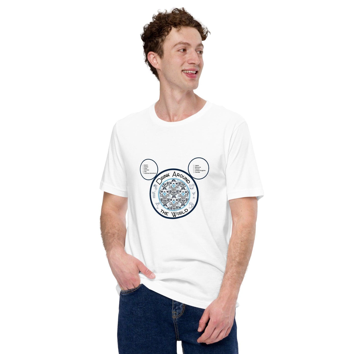 Drinking Around the World - Checklist - Unisex t-shirt - Whippie's