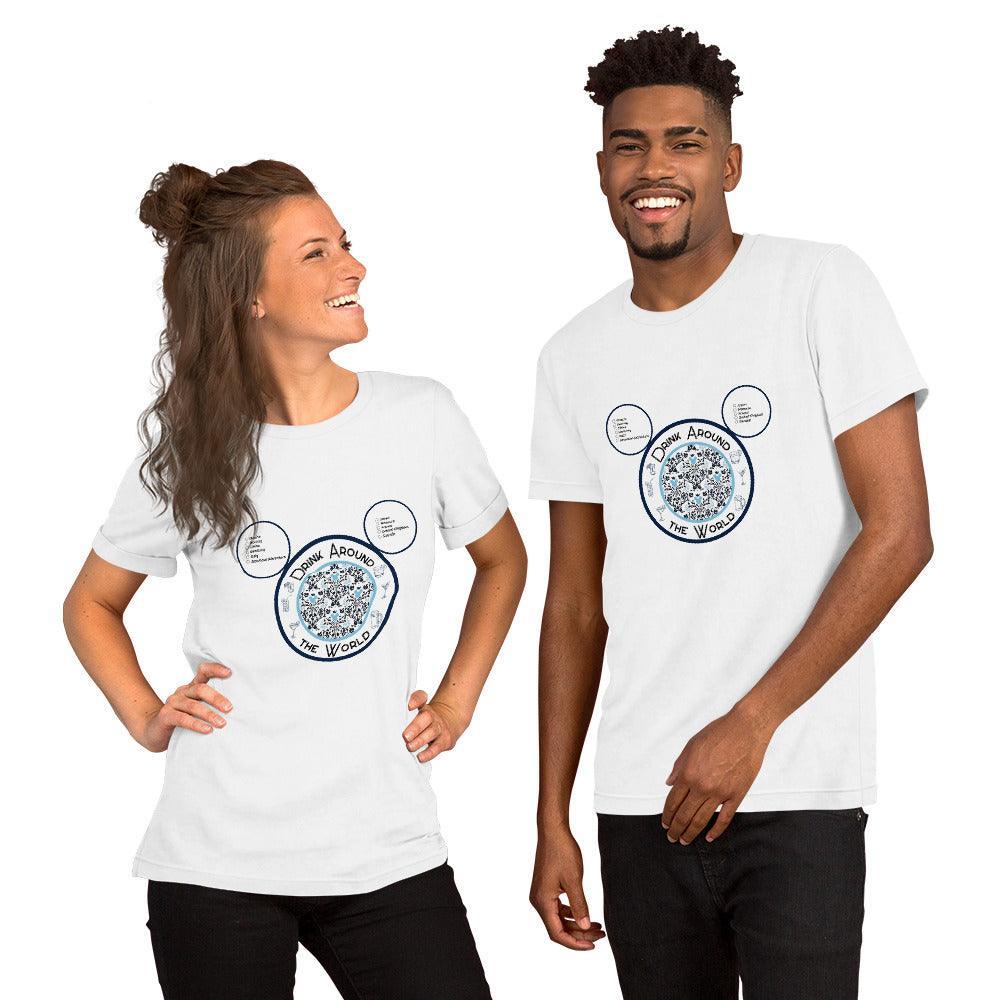 Drinking Around the World - Checklist - Unisex t-shirt - Whippie's
