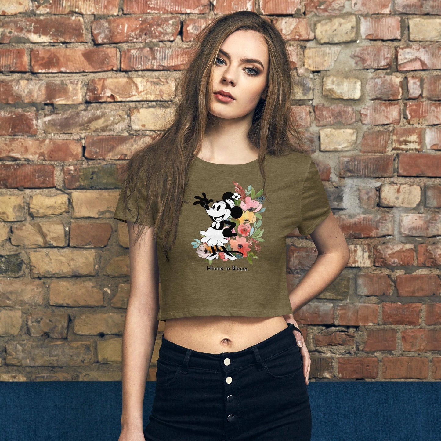 Steamboat Willie - Bloom - Women’s Crop T-shirt - Whippie's