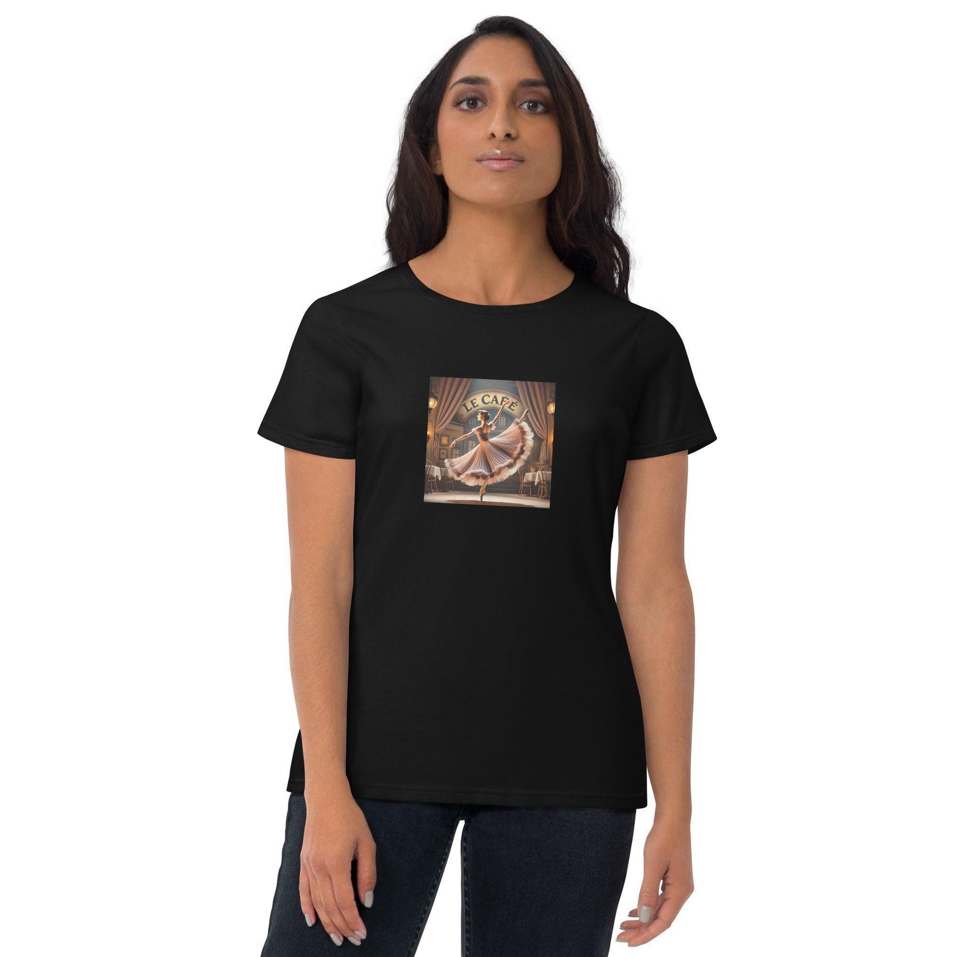 Ballerina at Le Cafe - Women's T-shirt - Whippie's