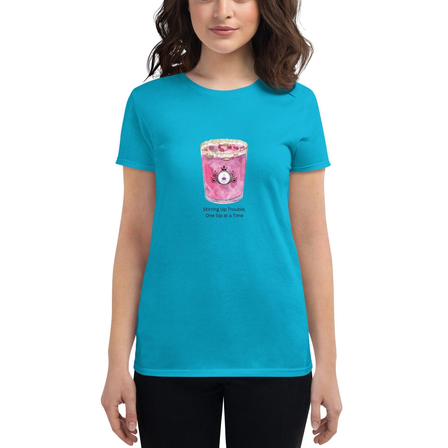 Stirring Up Trouble, One Sip at a Time - Women's short sleeve t-shirt - Whippie's