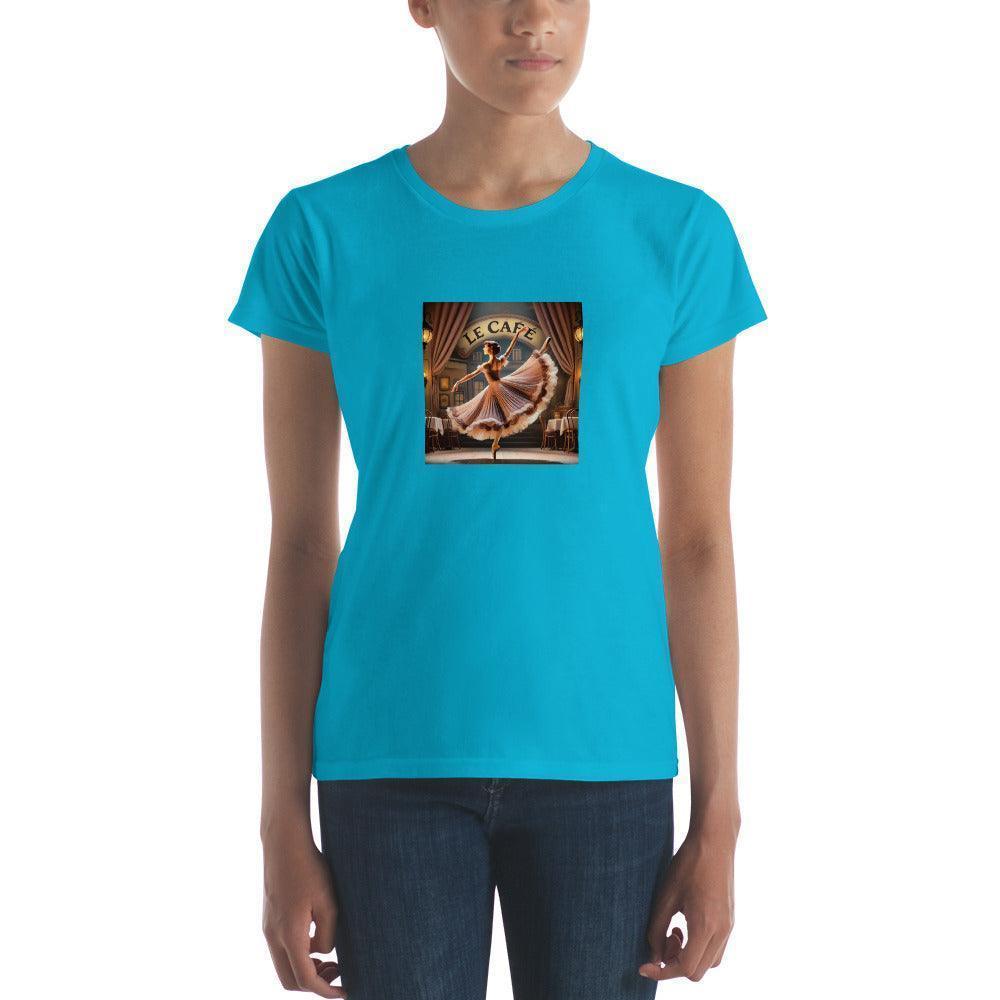 Ballerina at Le Cafe - Women's T-shirt - Whippie's