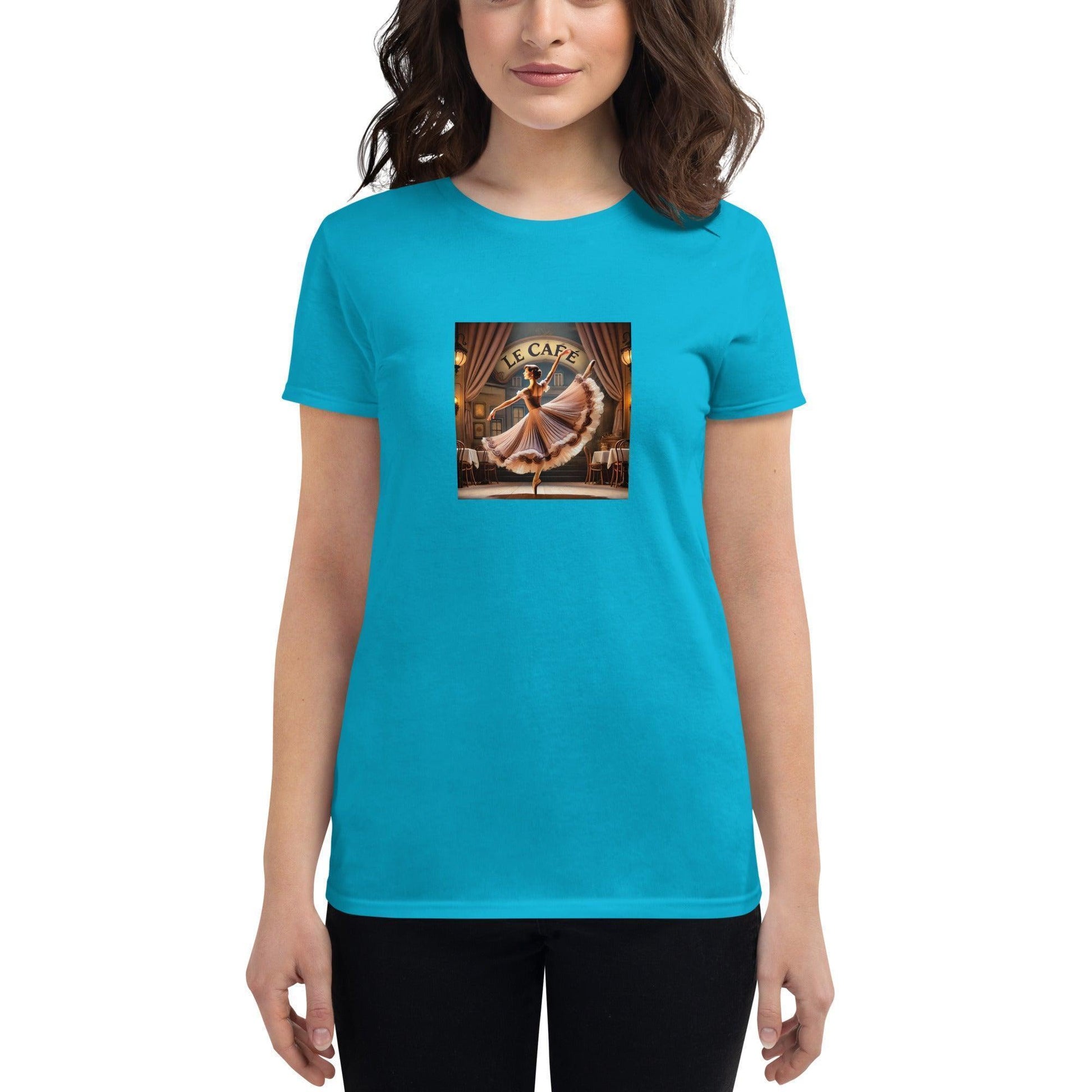 Ballerina at Le Cafe - Women's T-shirt - Whippie's
