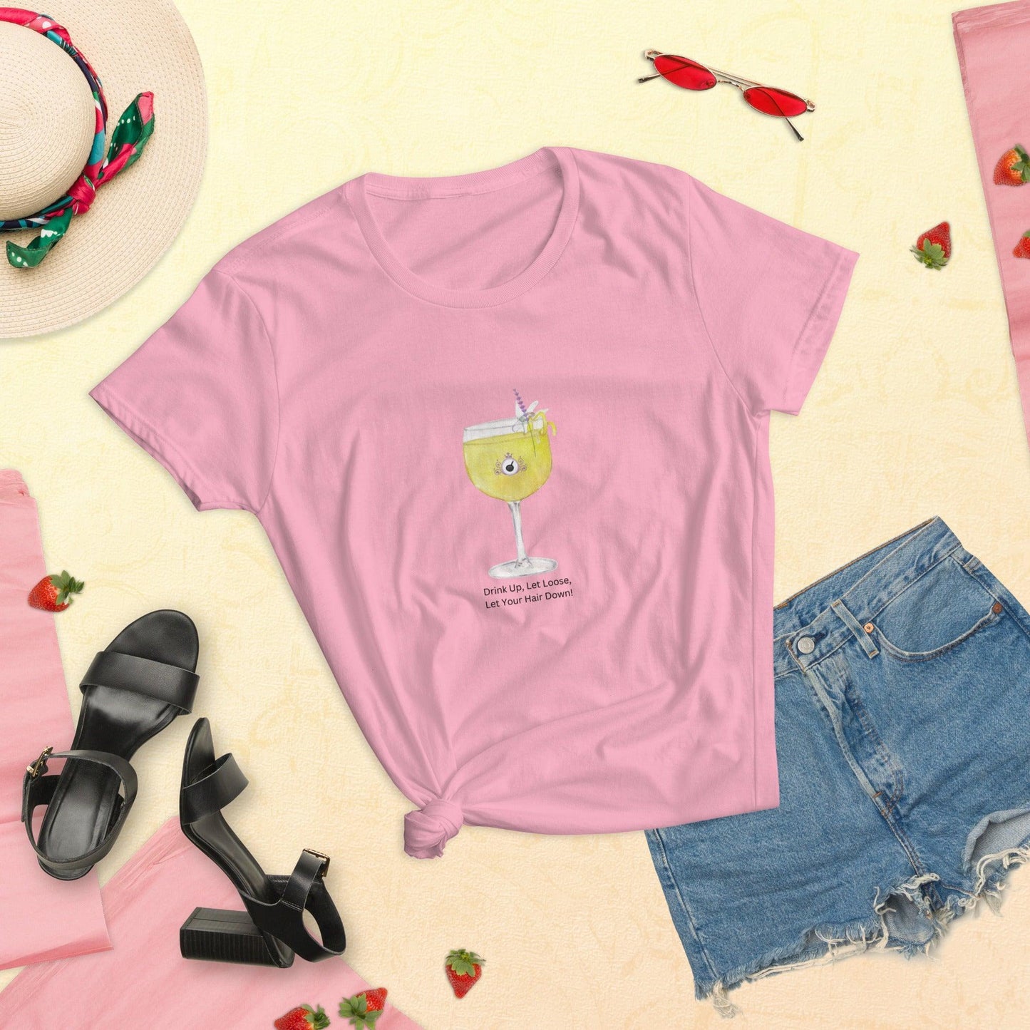 Drink Up, Let Loose, Let Your Hair Down! Women's T-shirt - Whippie's