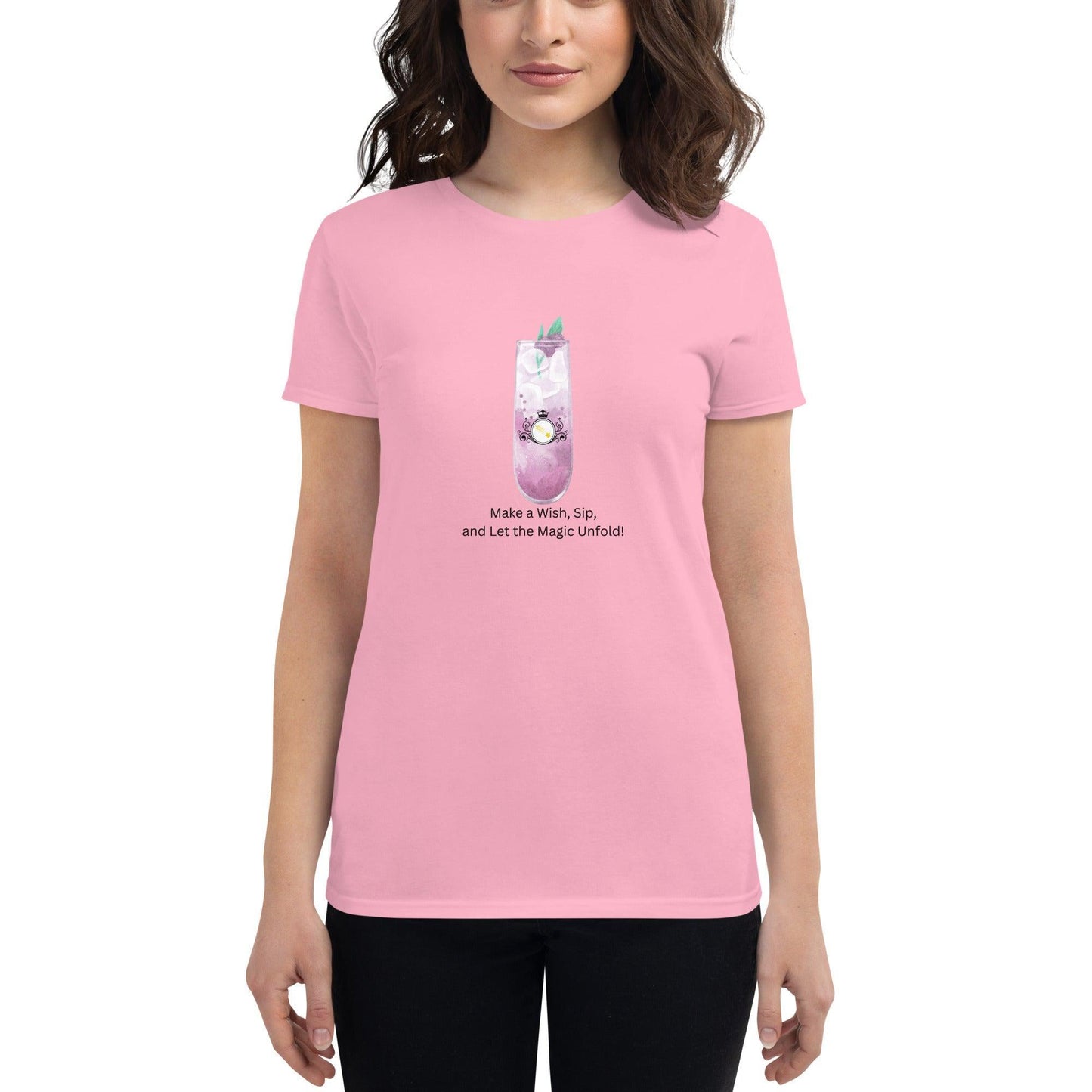 Make a Wish, Sip, and Let the Magic Unfold! - Women's short sleeve t-shirt - Whippie's