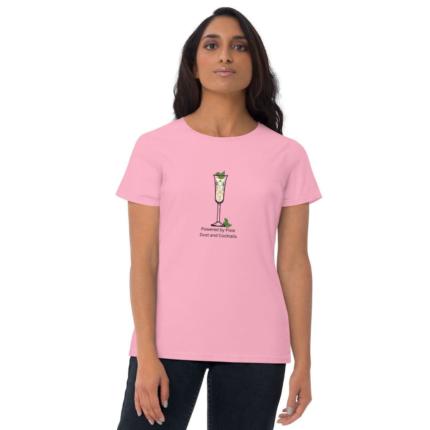 Tinkerbell, Powered by Pixie Dust and Cocktails - Women's short sleeve t-shirt - Whippie's