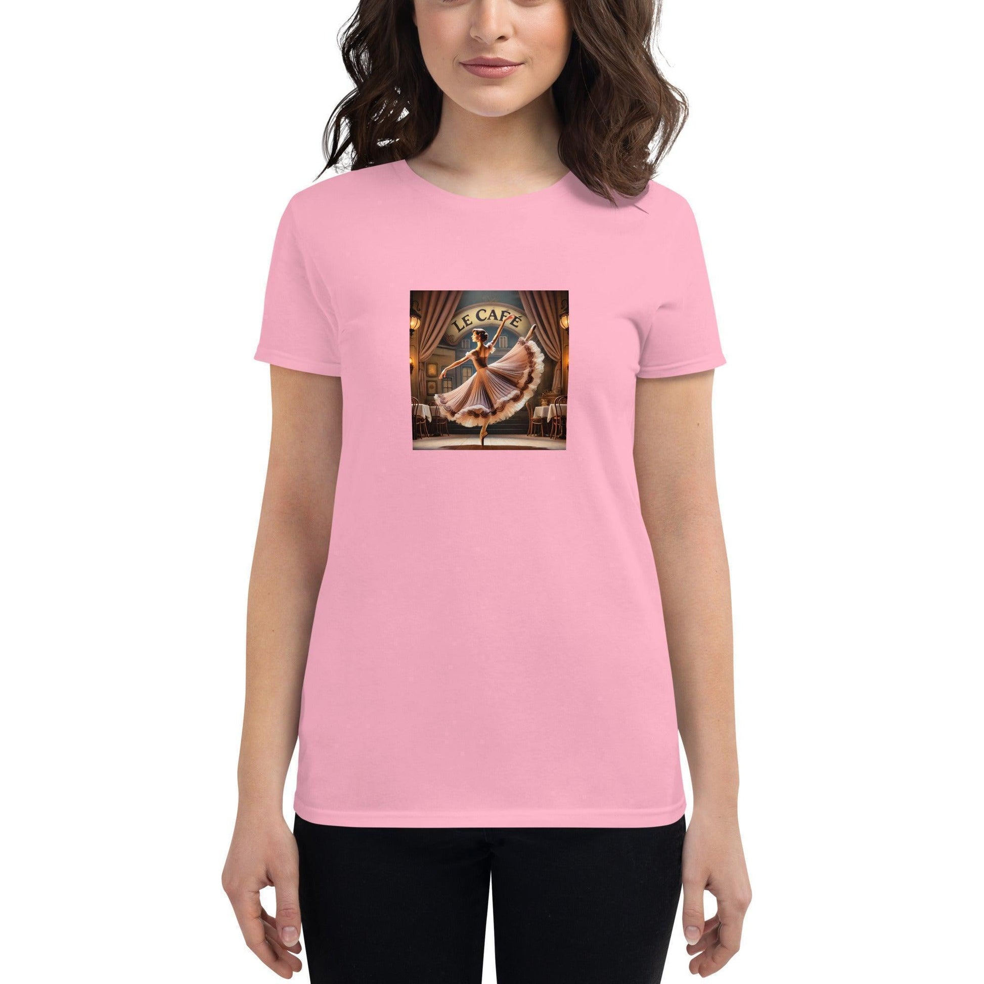 Ballerina at Le Cafe - Women's T-shirt - Whippie's