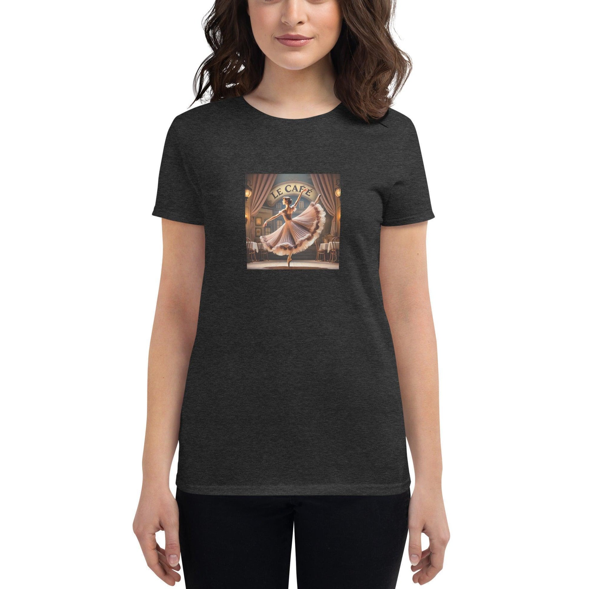 Ballerina at Le Cafe - Women's T-shirt - Whippie's