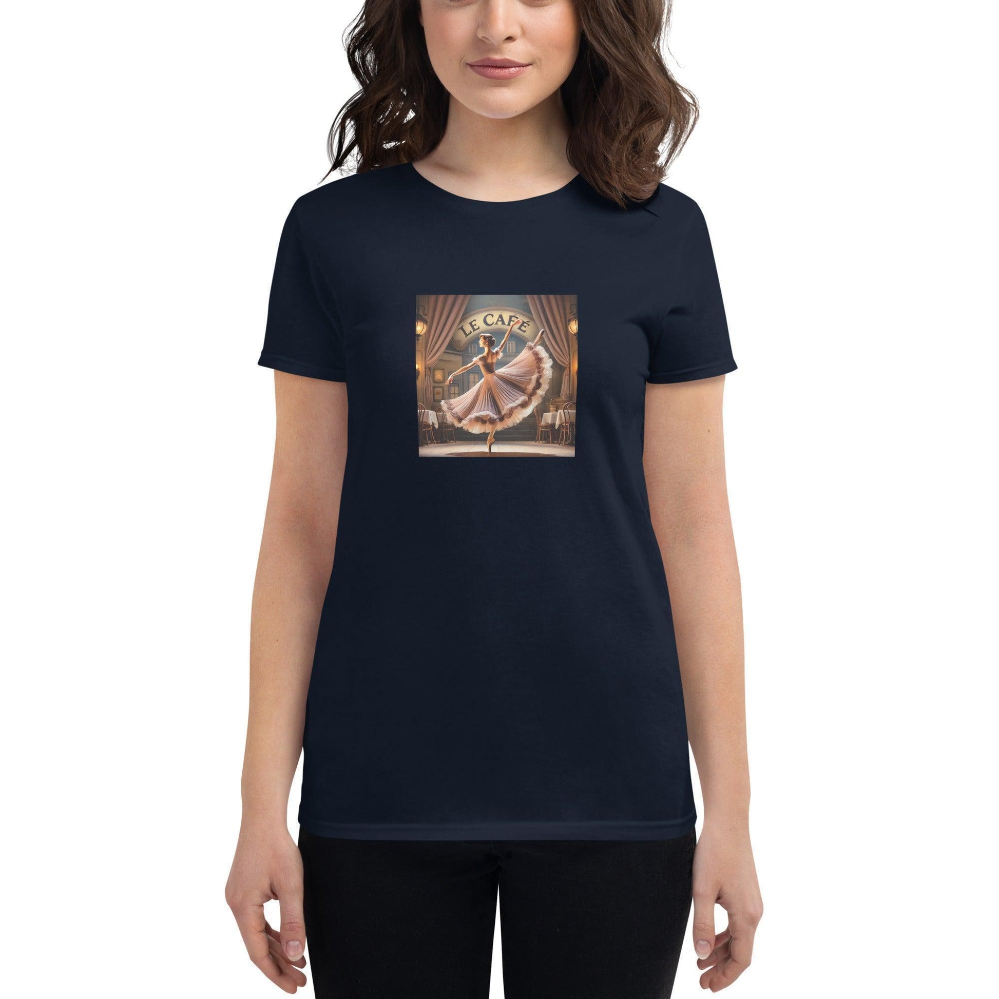 Ballerina at Le Cafe - Women's T-shirt - Whippie's