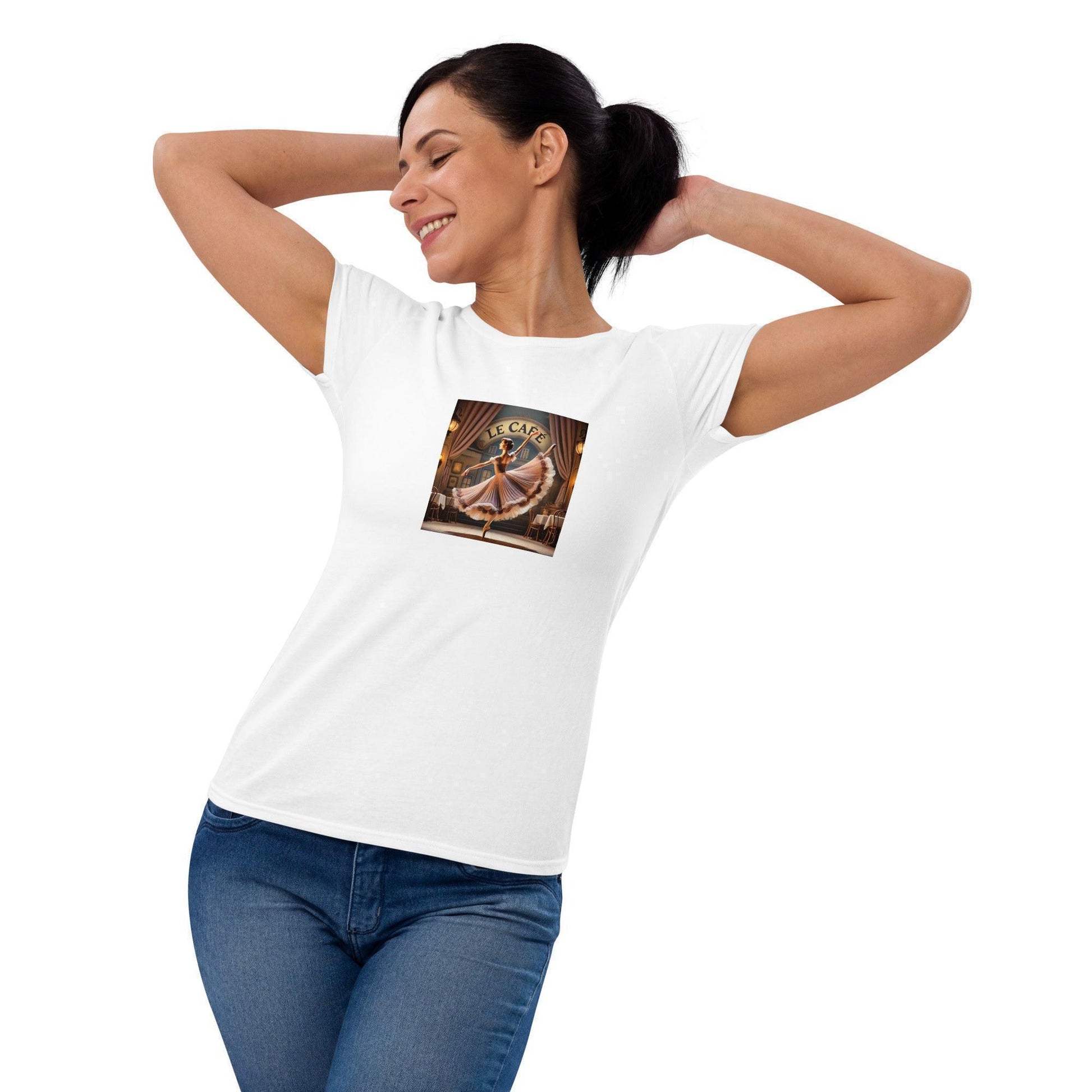 Ballerina at Le Cafe - Women's T-shirt - Whippie's