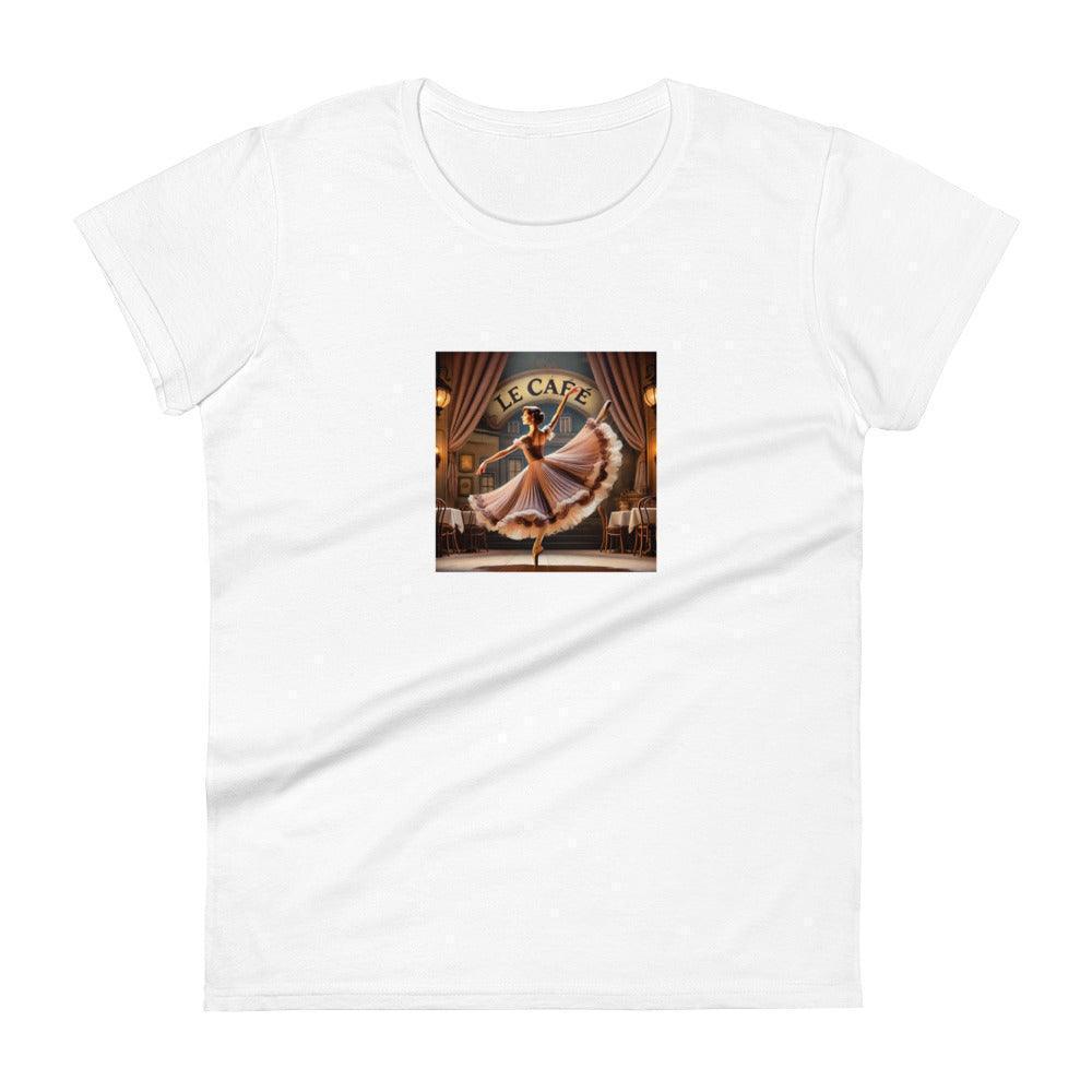 Ballerina at Le Cafe - Women's T-shirt - Whippie's