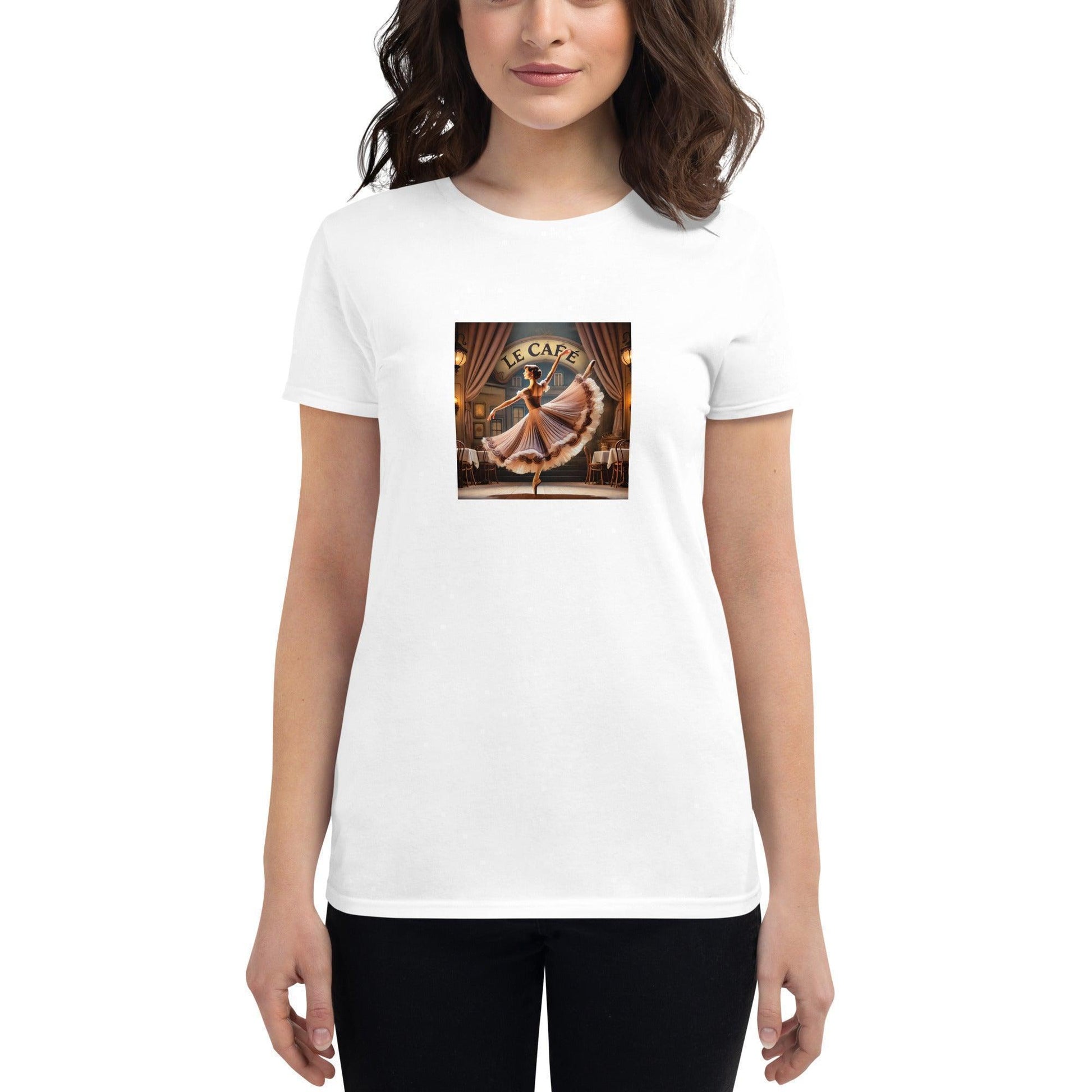 Ballerina at Le Cafe - Women's T-shirt - Whippie's