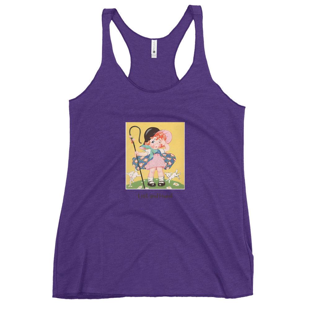 Nursery Rhyme - Little Bo Peep "Lost and Found" - Women's Racerback Tank - Whippie's