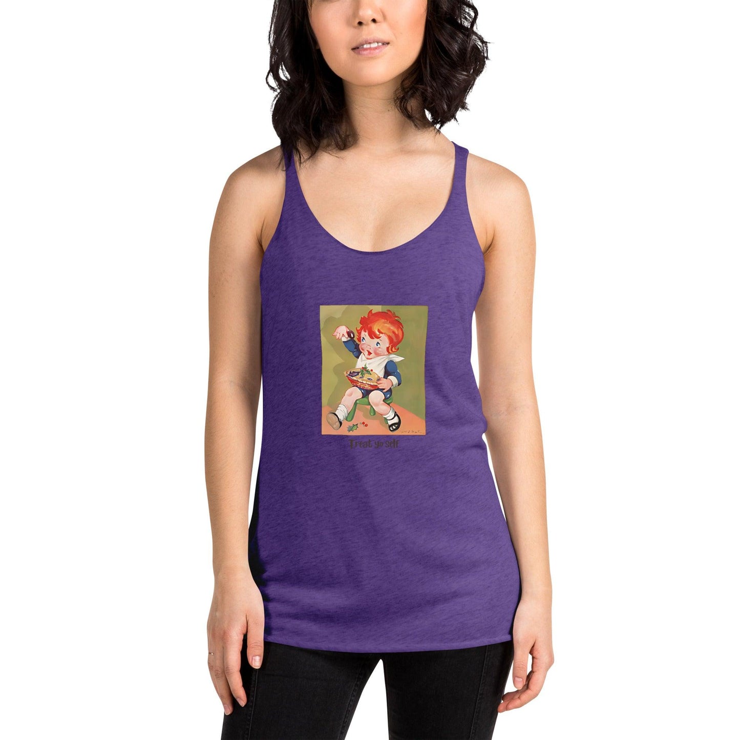 Nursery Rhyme - Little Jack Horner "Treat Yourself" - Women's Racerback Tank - Whippie's