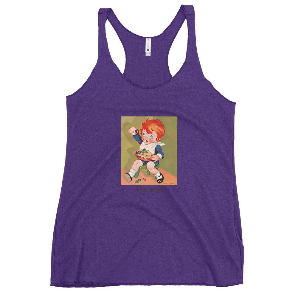 Nursery Rhyme - Little Jack Horner "Treat Yourself" - Women's Racerback Tank - Whippie's