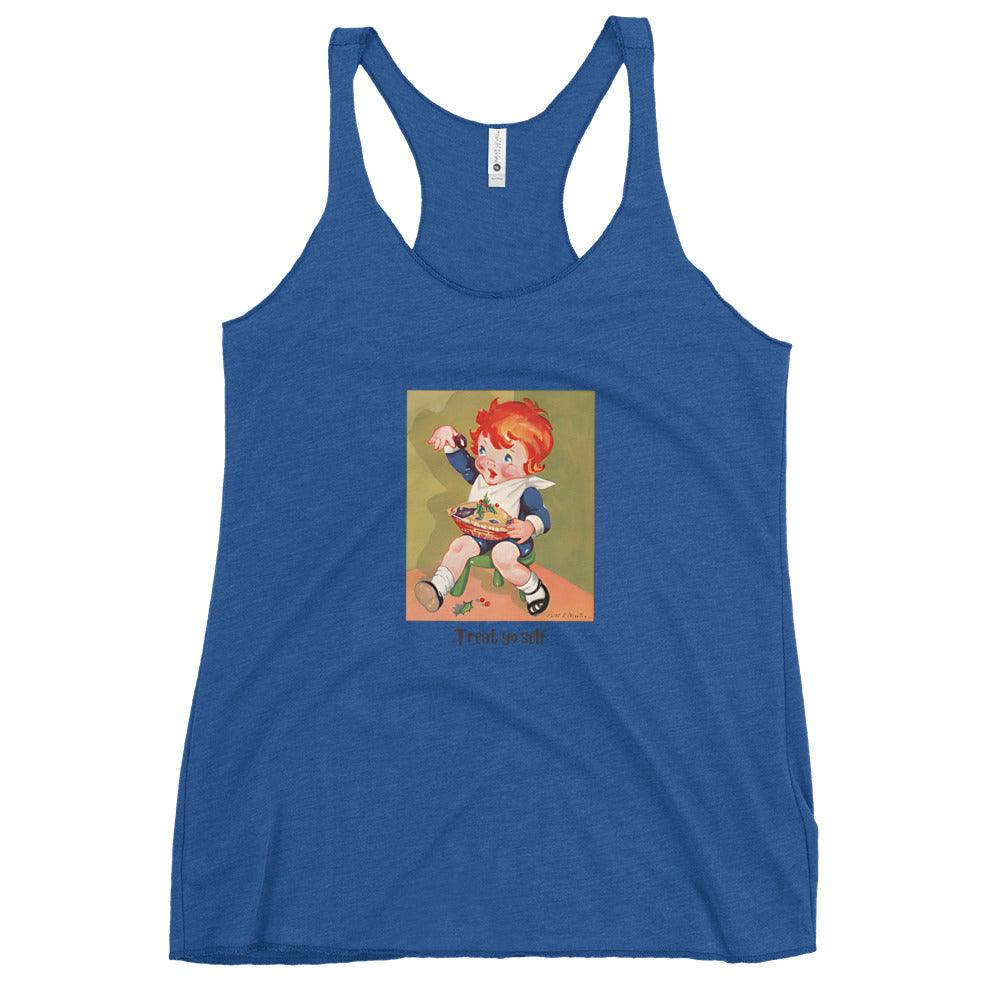 Nursery Rhyme - Little Jack Horner "Treat Yourself" - Women's Racerback Tank - Whippie's