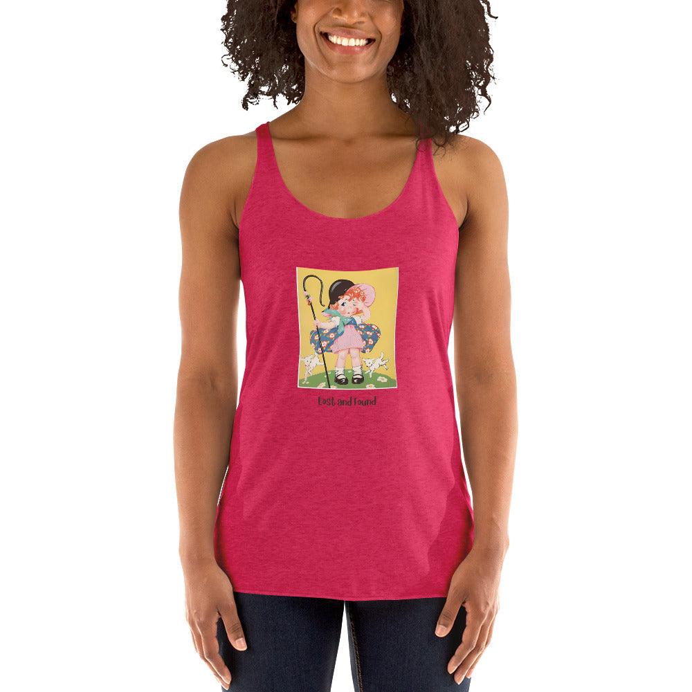 Nursery Rhyme - Little Bo Peep "Lost and Found" - Women's Racerback Tank - Whippie's
