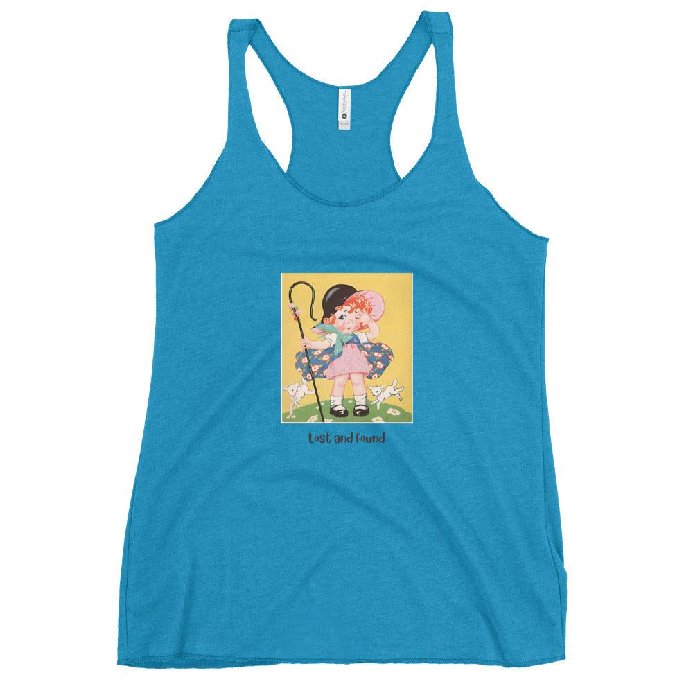 Nursery Rhyme - Little Bo Peep "Lost and Found" - Women's Racerback Tank - Whippie's