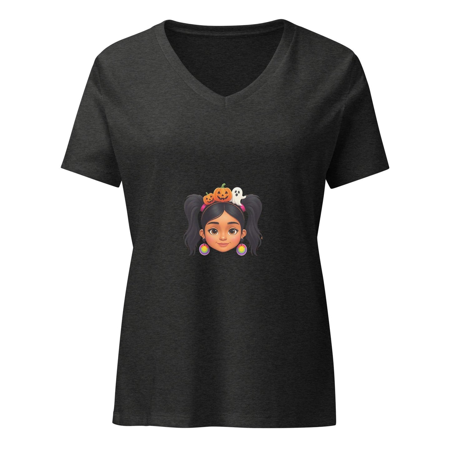 Vintage Boo-tique: Espíritu de Halloween - Girl V-Neck Tee - Whippie's