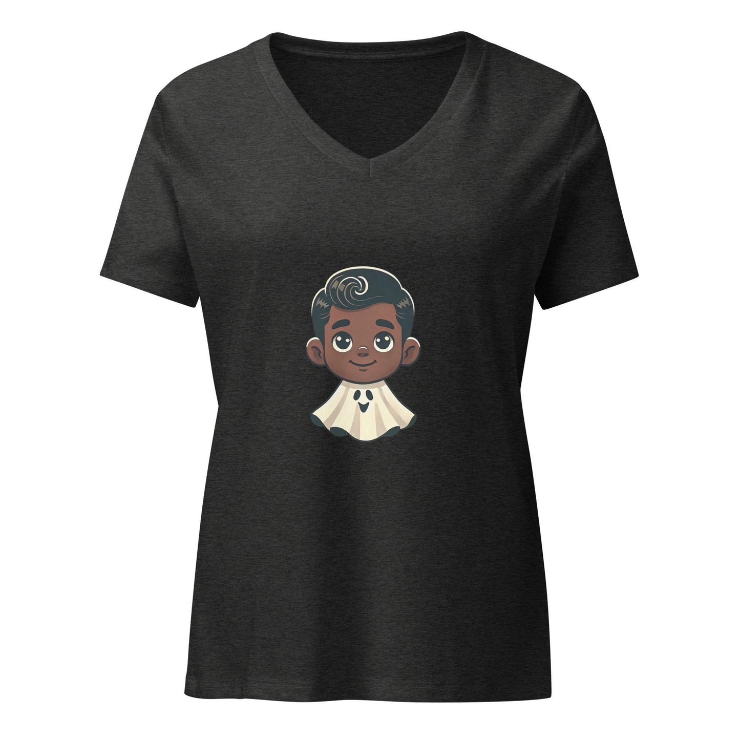 Vintage Boo-tique: Boo Crew - Boy Ghost V-Neck Tee - Whippie's