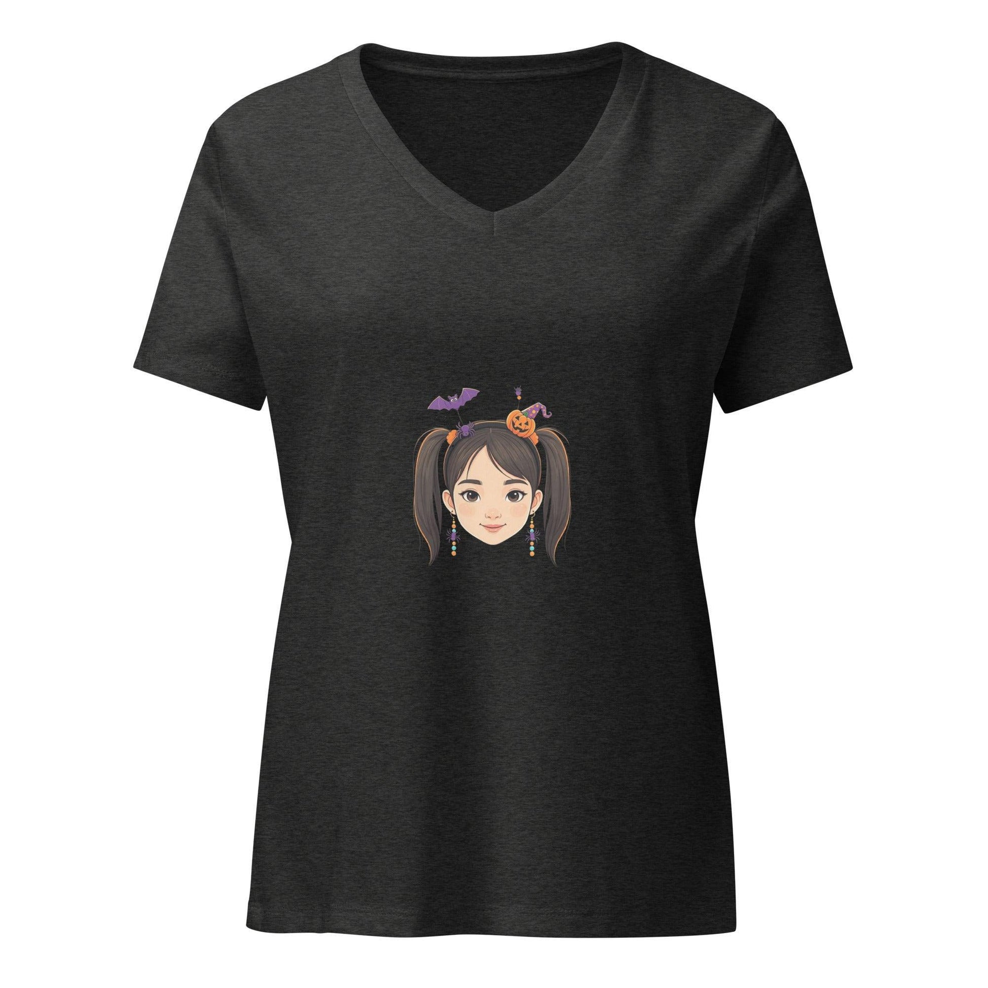 Vintage Boo-tique: Spooky Sweet - Girl V-Neck Tee - Whippie's