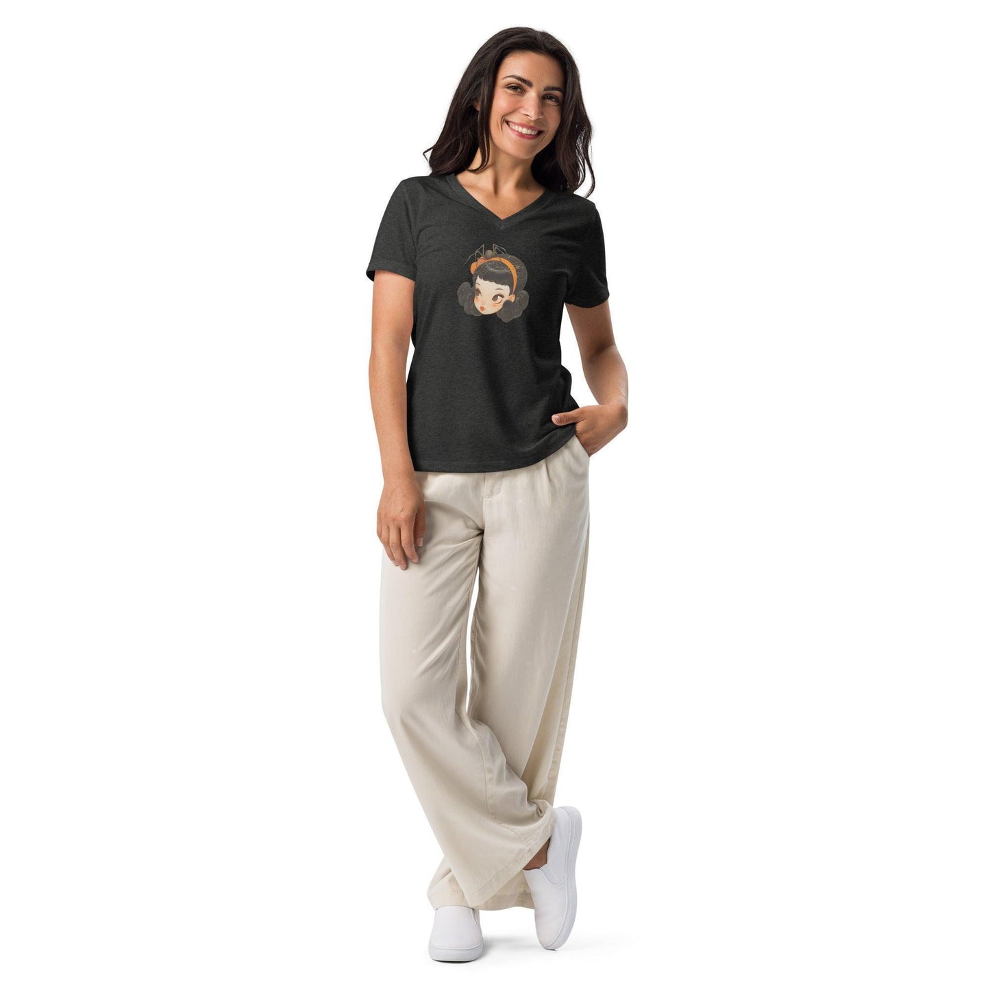 Vintage Boo-tique - Spooky Cute V-neck Tee - Whippie's