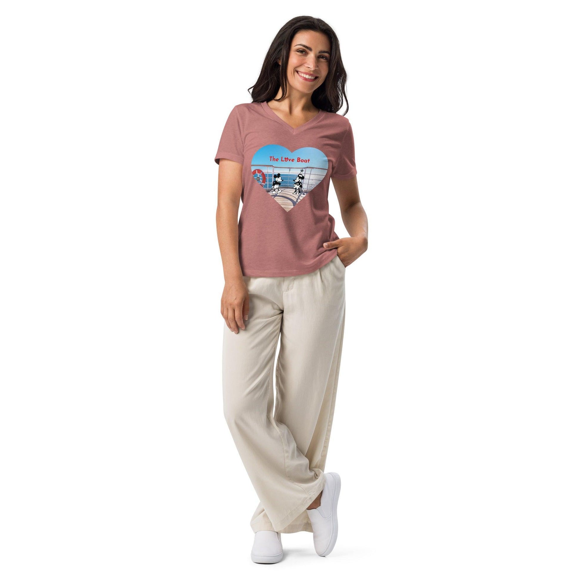 Steamboat Willie - Love Boat - Women’s V-neck T-shirt - Whippie's