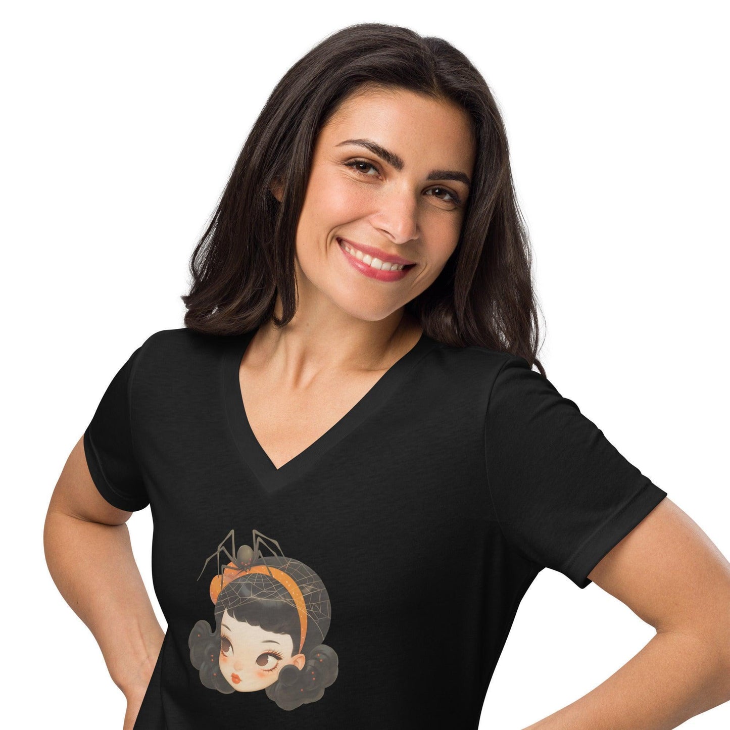 Vintage Boo-tique - Spooky Cute V-neck Tee - Whippie's