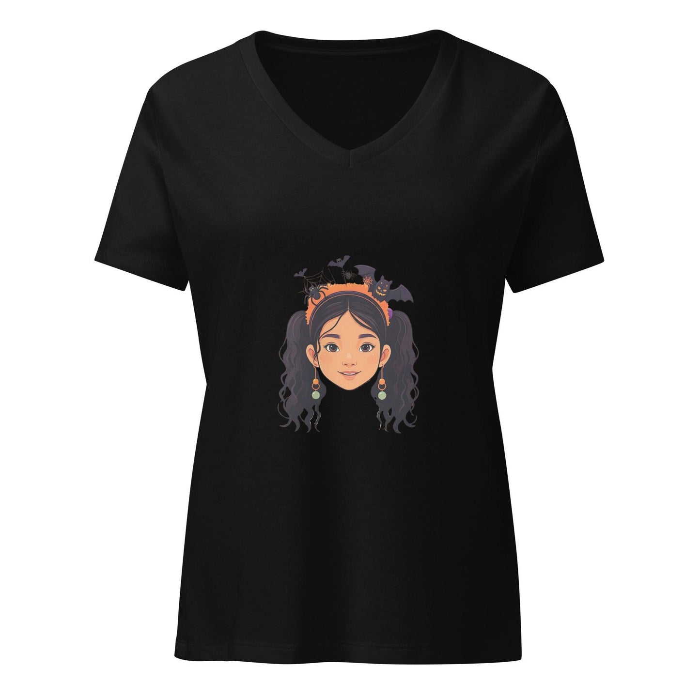 Vintage Boo-tique: Batty for Halloween - V-Neck Tee - Whippie's