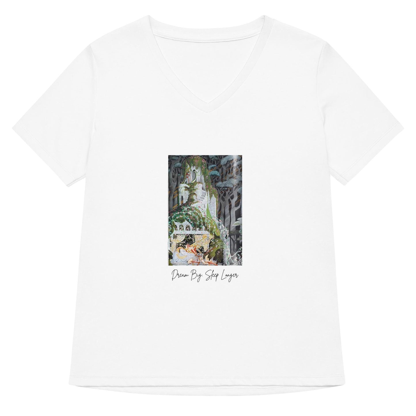 Sleeping Beauty - Dream Big, Sleep Longer - Women’s V-neck T-shirt - Whippie's
