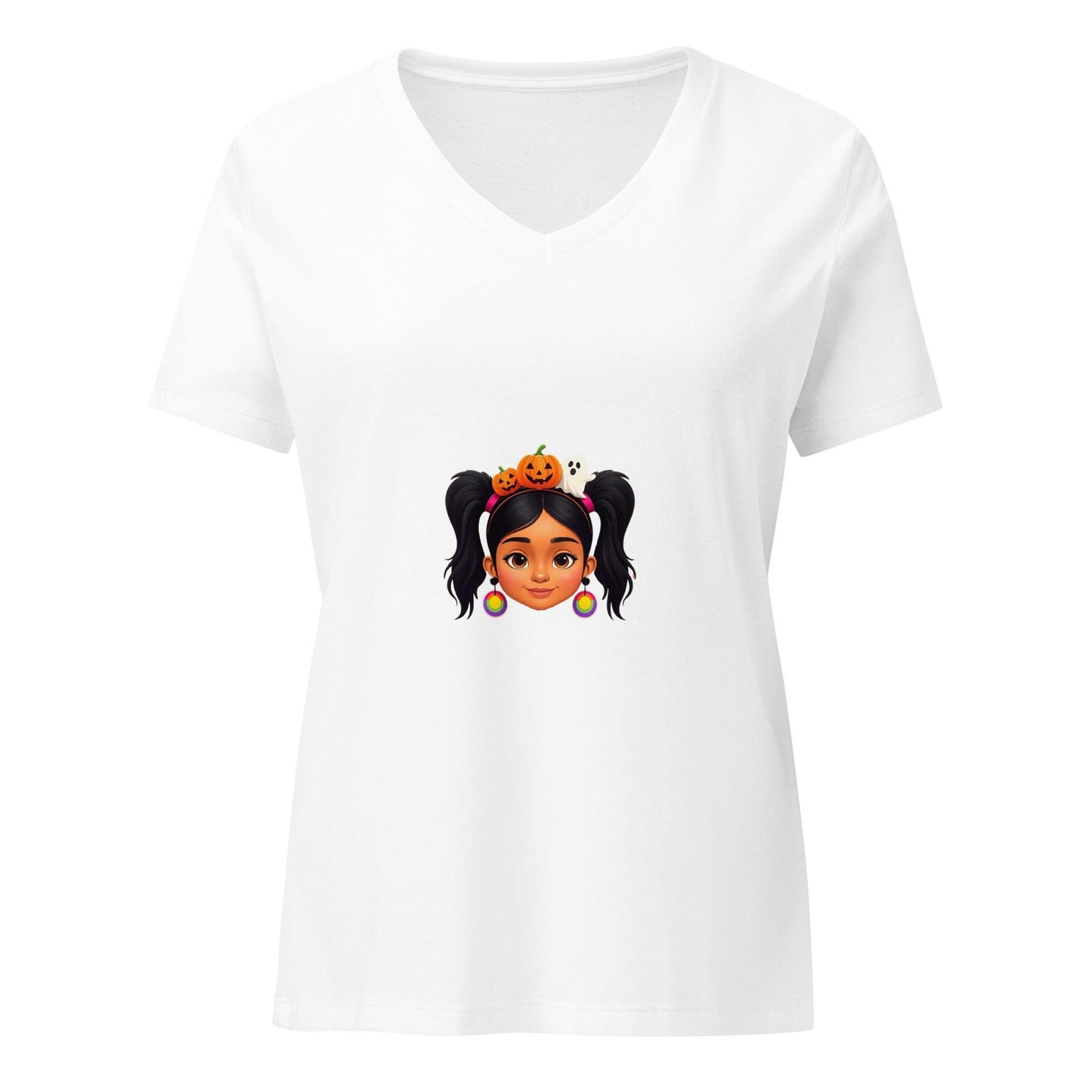 Vintage Boo-tique: Espíritu de Halloween - Girl V-Neck Tee - Whippie's