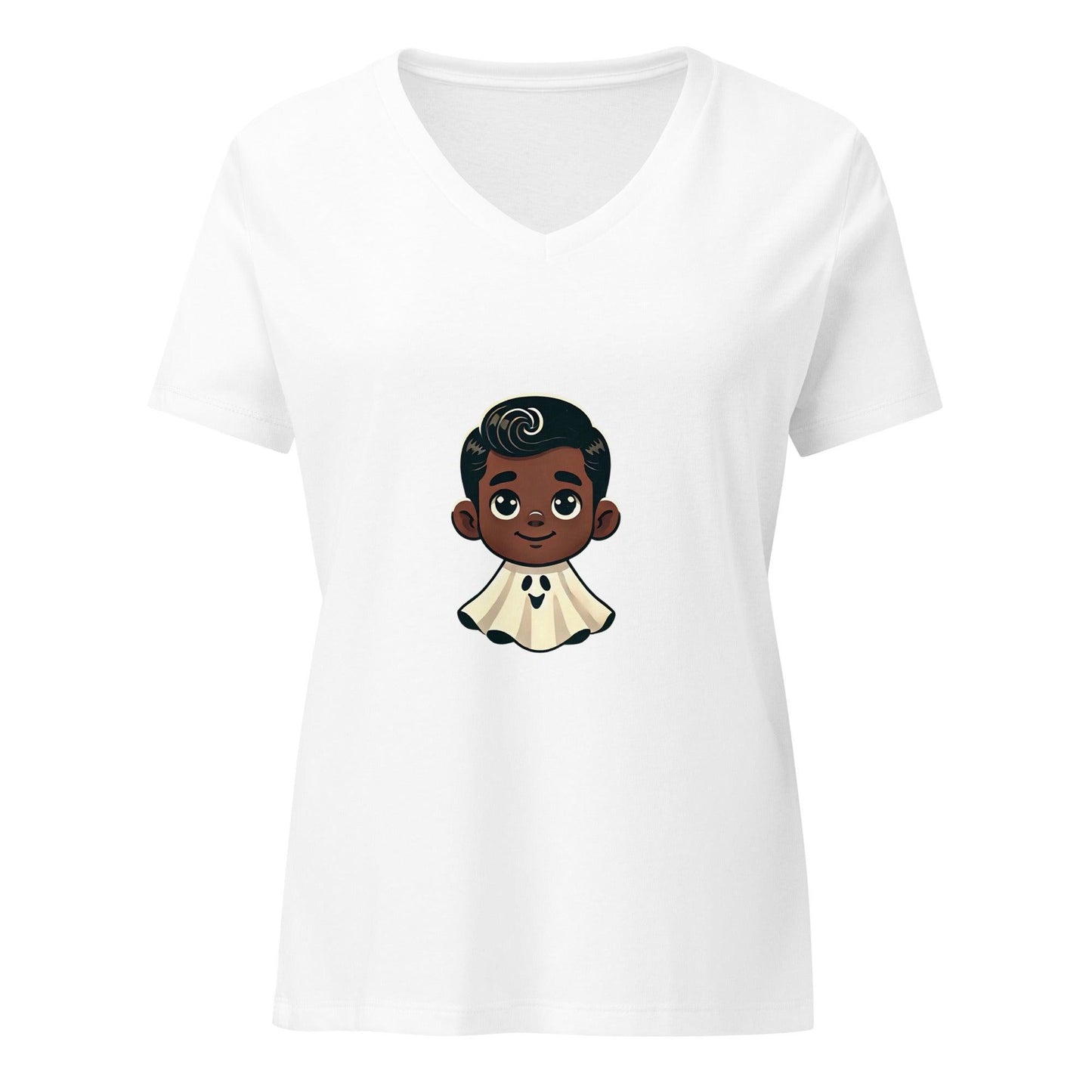 Vintage Boo-tique: Boo Crew - Boy Ghost V-Neck Tee - Whippie's