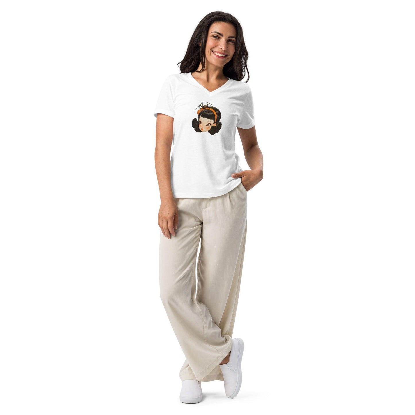 Vintage Boo-tique - Spooky Cute V-neck Tee - Whippie's