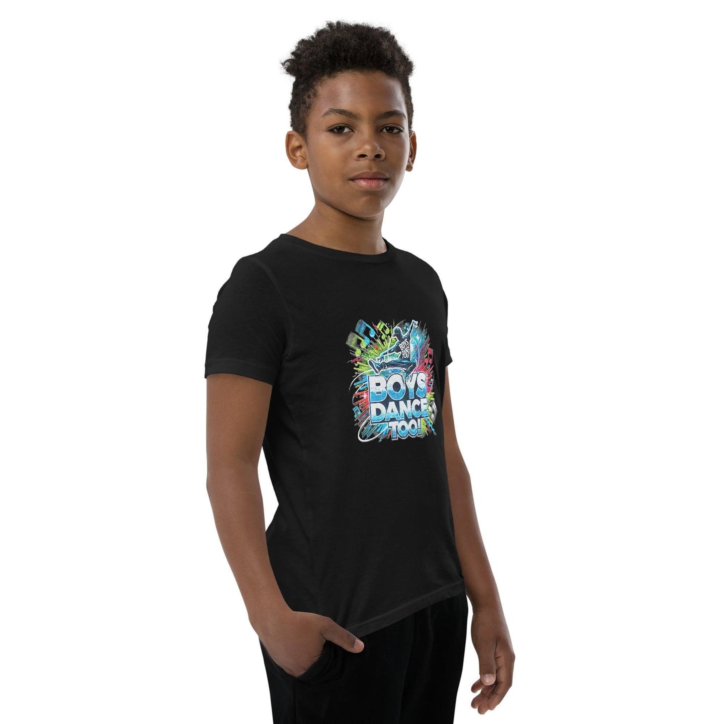 Boys Dance Too - Hip Hop - Youth Short Sleeve T-Shirt - Whippie's