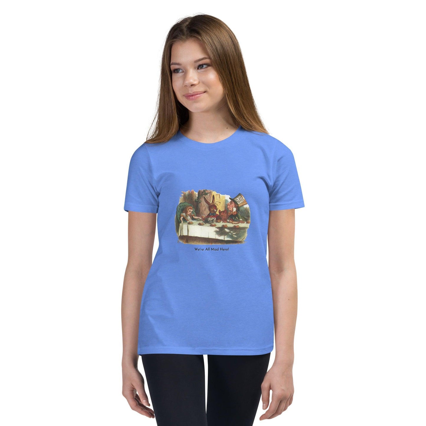 Alice in Wonderland - Mad Tea Party - Youth Short Sleeve T-Shirt - Whippie's