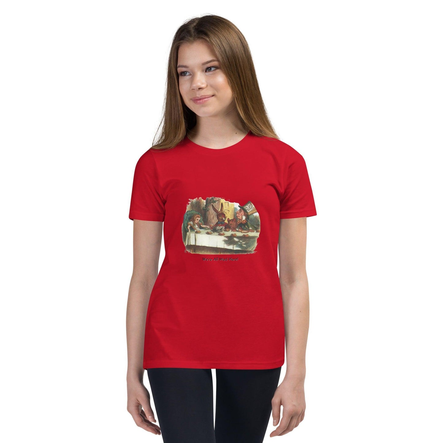 Alice in Wonderland - Mad Tea Party - Youth Short Sleeve T-Shirt - Whippie's