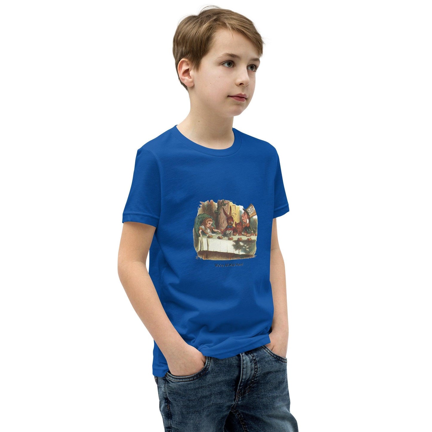 Alice in Wonderland - Mad Tea Party - Youth Short Sleeve T-Shirt - Whippie's