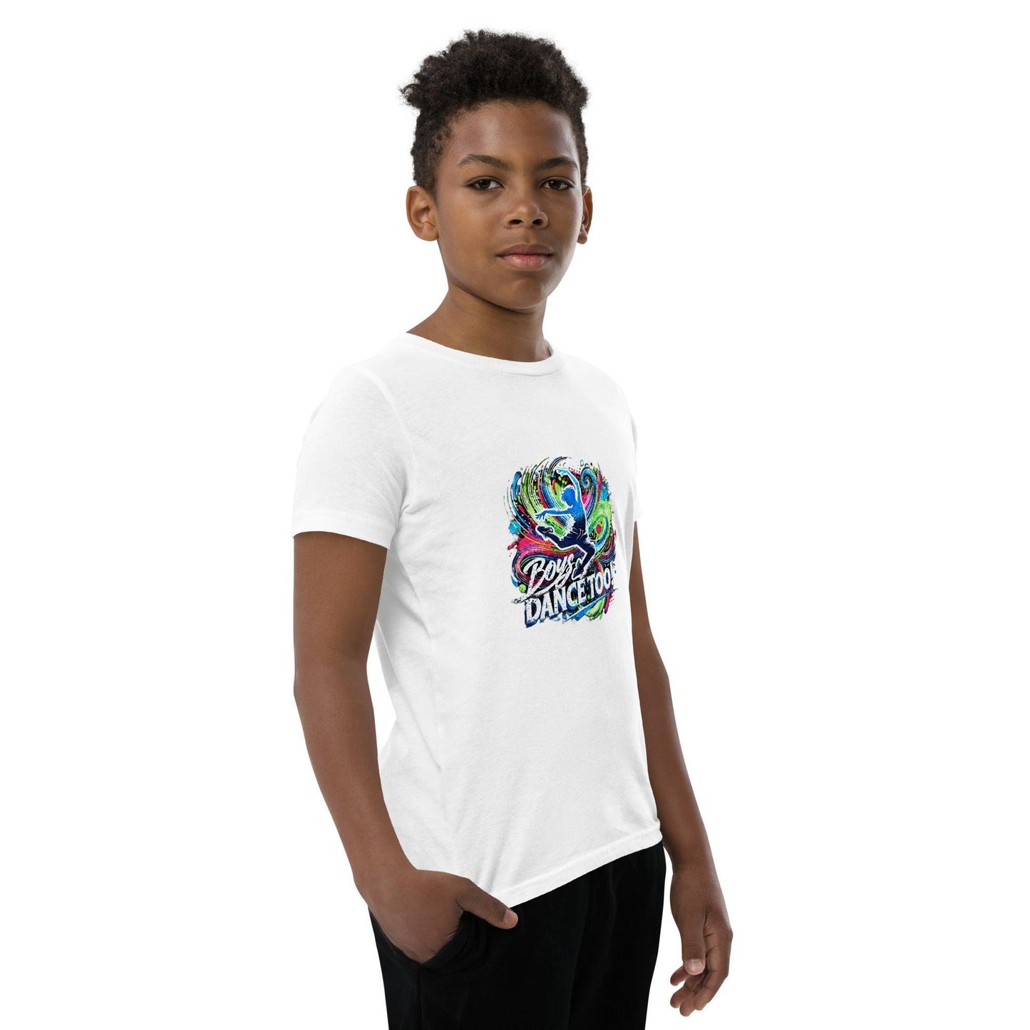Boys Dance Too - Contemporary - Youth Short Sleeve T-Shirt - Whippie's