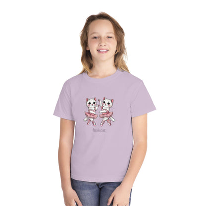 🐈‍⬛ Pas de Chat 🩰 Youth Midweight Tee ✨ - Whippie's
