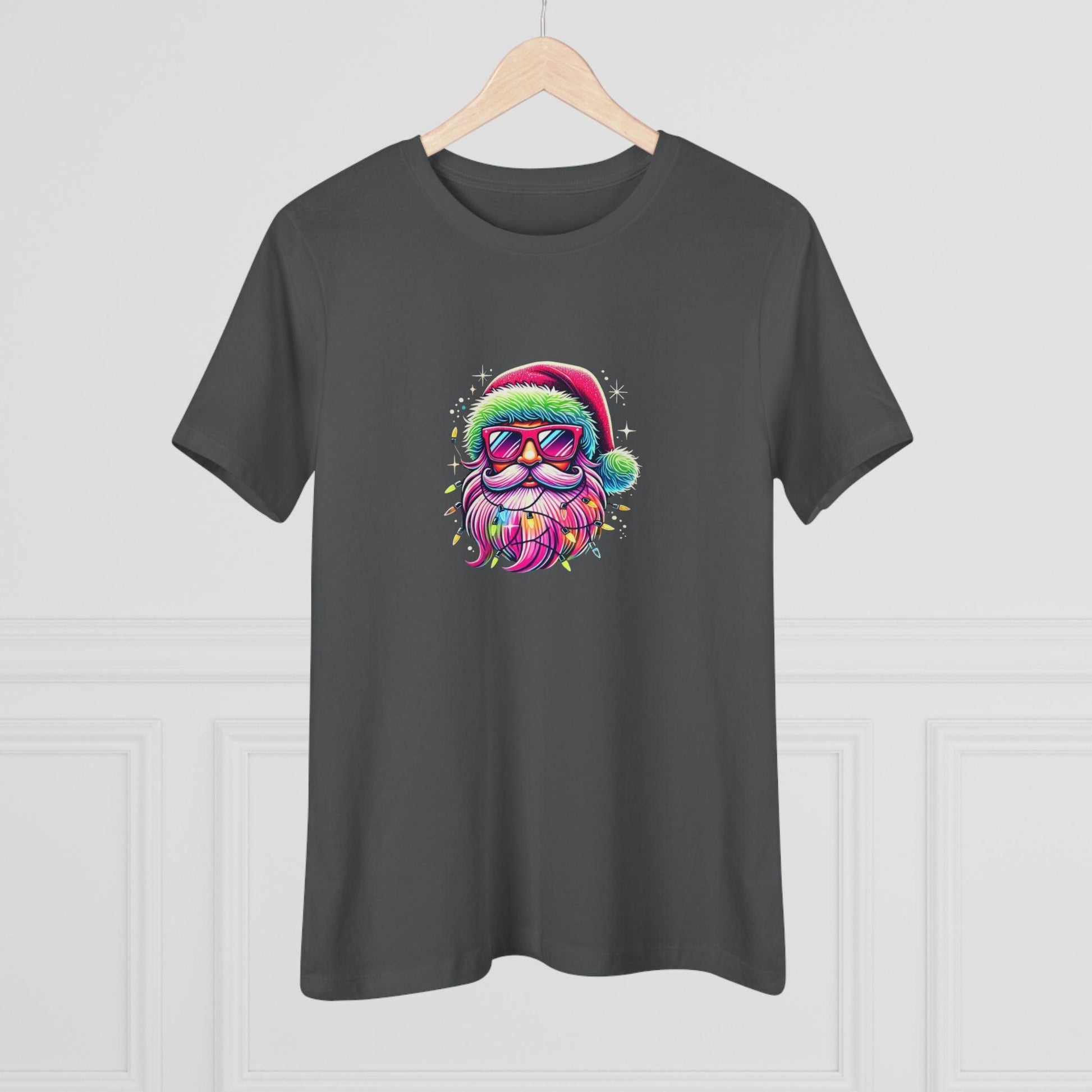 Shine Bright Like Santa! Merry and Bright! 🎅🏻✨🌈 - Women's Softstyle Tee - Whippie's