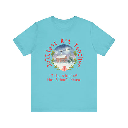Jolliest Christmas School Tee - Personalizable Title